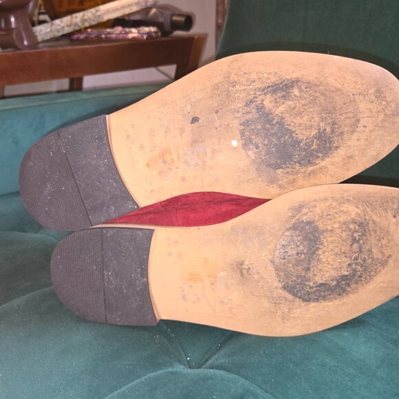 MENS RED GINO PHERONI CHELSEA BOOTS - Picture 3 of 4